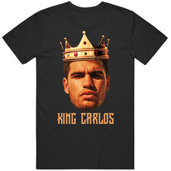 King Carlos Alcaraz Unisex Black T Shirt King Carlos Alcaraz Unisex Black T Shirt