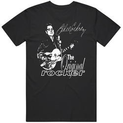 Eddie Cochran The Original Rocker Unisex Black T Shirt Eddie Cochran The Original Rocker Unisex Black T Shirt