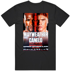 Mayweather Vs Canelo Who Is The One Cool Boxing Fight Card Fan Unisex Black T Shirt Mayweather Vs Canelo Who Is The One Cool Boxing Fight Card Fan Unisex Black T Shirt