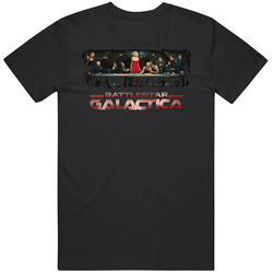 Battlestar Galactica Last Supper Parody Unisex Black T Shirt Battlestar Galactica Last Supper Parody Unisex Black T Shirt