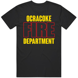 Ocracoke Fire Department Personalized City Unisex Black T Shirt Ocracoke Fire Department Personalized City Unisex Black T Shirt