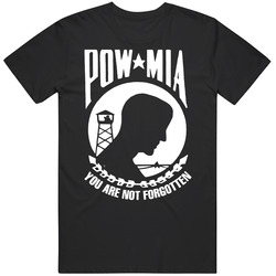 Pow Mia Remember Our Vets Unisex Black T Shirt Pow Mia Remember Our Vets Unisex Black T Shirt