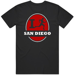 I Run San Diego Jogging Running Unisex Black T Shirt