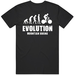 Evolution Mountain Biking Unisex Black T Shirt Evolution Mountain Biking Unisex Black T Shirt