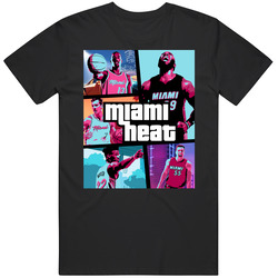 Miami Basketball Gta Parody Retro Style Unisex Black T Shirt Miami Basketball Gta Parody Retro Style Unisex Black T Shirt