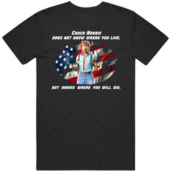 Chuck Norris Live And Die Funny Unisex Black T Shirt Chuck Norris Live And Die Funny Unisex Black T Shirt