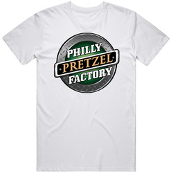 Philly Pretzel Factory Allentown Pennsylvania Restaurant Unisex White T Shirt Philly Pretzel Factory Allentown Pennsylvania Restaurant Unisex White T Shirt