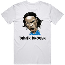 Didier Drogba Unisex White T Shirt Didier Drogba Unisex White T Shirt