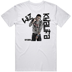 Wiz Khalifa Rapper Rap Hip Hop Unisex White T Shirt Wiz Khalifa Rapper Rap Hip Hop Unisex White T Shirt