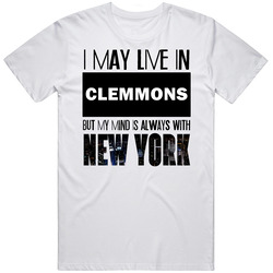 Live In Clemmons North Carolina Mind In New York City Pride Unisex White T Shirt Live In Clemmons North Carolina Mind In New York City Pride Unisex White T Shirt