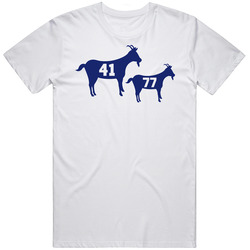Dirk Nowitzki Luka Doncic Goat Basketball Unisex White T Shirt Dirk Nowitzki Luka Doncic Goat Basketball Unisex White T Shirt