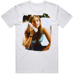 Denise Richards On Phone Wild Things Iconic Image Worn Look Unisex White T Shirt