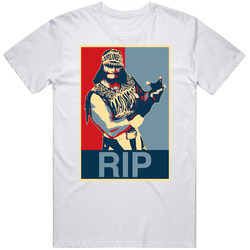 Hope Parody Macho Man Randy Savage Wrestler Rip Unisex White T Shirt Hope Parody Macho Man Randy Savage Wrestler Rip Unisex White T Shirt