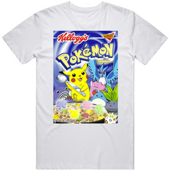 Pokemon Box Greatest Cereal Of All Time Breakfast Fan Foodie Unisex White T Shirt Pokemon Box Greatest Cereal Of All Time Breakfast Fan Foodie Unisex White T Shirt