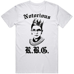 Notorious Rbg Ruth Bader Ginsburg Unisex White T Shirt Notorious Rbg Ruth Bader Ginsburg Unisex White T Shirt