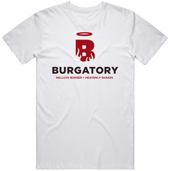 Burgatory Pennsylvania's Best Burger Joint Foodie Unisex White T Shirt Burgatory Pennsylvania's Best Burger Joint Foodie Unisex White T Shirt