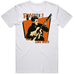 Link Wray Guitarists Unisex White T Shirt Link Wray Guitarists Unisex White T Shirt