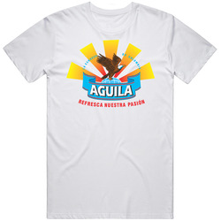 Aguila Coloumbian Beer Unisex White T Shirt