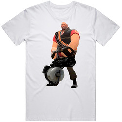 Team Fortress 2 Heavy Unisex White T Shirt Team Fortress 2 Heavy Unisex White T Shirt