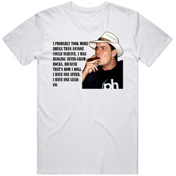 Charlie Sheen Crazy Quote Drugs And Speed Unisex White T Shirt Charlie Sheen Crazy Quote Drugs And Speed Unisex White T Shirt