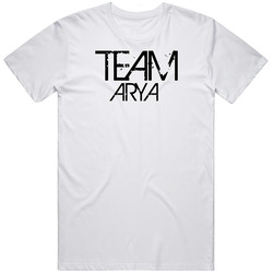 Team Sports Last First Name Arya Unisex White T Shirt Team Sports Last First Name Arya Unisex White T Shirt