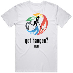 Lars Haugen Nor Olympic Hockey Unisex White T Shirt Lars Haugen Nor Olympic Hockey Unisex White T Shirt