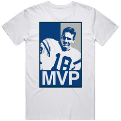Peyton Manning Colts Mvp Football Unisex White T Shirt Peyton Manning Colts Mvp Football Unisex White T Shirt