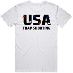 Trap Shooting Usa Hobbies Sports And Activities Unisex White T Shirt Trap Shooting Usa Hobbies Sports And Activities Unisex White T Shirt