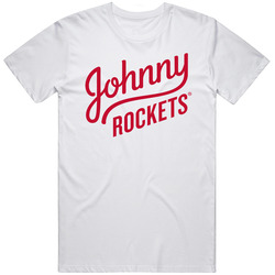 Johnny Rockets Hamburger Joint Fast Food Unisex White T Shirt Johnny Rockets Hamburger Joint Fast Food Unisex White T Shirt