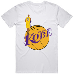 Kobe Bryant We Miss You Kobe Beloved Los Angeles L Basketball Player Fan Unisex White T Shirt Kobe Bryant We Miss You Kobe Beloved Los Angeles L Basketball Player Fan Unisex White T Shirt