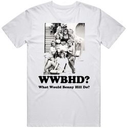 The Benny Hill Show Unisex White T Shirt The Benny Hill Show Unisex White T Shirt