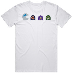 Nfc North Pac Man Detroit Football Unisex White T Shirt Nfc North Pac Man Detroit Football Unisex White T Shirt