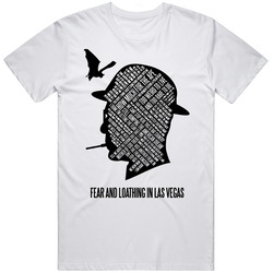 Fear And Loathing Quotes Unisex White T Shirt Fear And Loathing Quotes Unisex White T Shirt