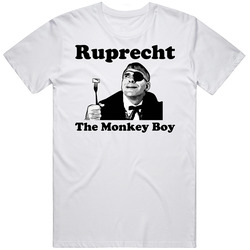 Dirty Rotten Scoundrels Ruprecht Monkey Boy Unisex White T Shirt Dirty Rotten Scoundrels Ruprecht Monkey Boy Unisex White T Shirt