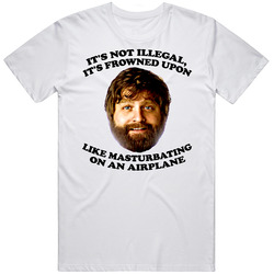 Alan The Hangover 2 Airplane Quote Funny Unisex White T Shirt