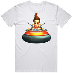 Jimmy Neutron Boy Genius Cartoon Unisex White T Shirt Jimmy Neutron Boy Genius Cartoon Unisex White T Shirt