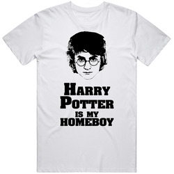 Harry Is My Homeboy Harry Potter Unisex White T Shirt Harry Is My Homeboy Harry Potter Unisex White T Shirt