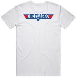 Joe Flacco Top Gun Unisex White T Shirt Joe Flacco Top Gun Unisex White T Shirt