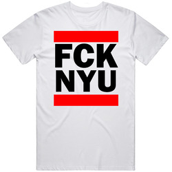 Fck Nyu Funny Graphic Patriotic Parody Unisex White T Shirt Fck Nyu Funny Graphic Patriotic Parody Unisex White T Shirt