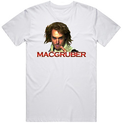 Macgruber Snl Action Funny Unisex White T Shirt