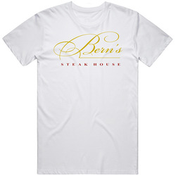 Bern's Steakhouse Logo Unisex White T Shirt Bern's Steakhouse Logo Unisex White T Shirt