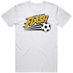 San Diego Flash A-league Soccer Fc Team Retro Logo Unisex White T Shirt San Diego Flash A-league Soccer Fc Team Retro Logo Unisex White T Shirt