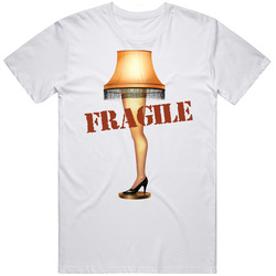 Christmas Story Fragile Leg Lamp Unisex White T Shirt Christmas Story Fragile Leg Lamp Unisex White T Shirt