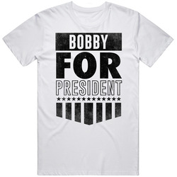 Bobby For President Personalized Male Dad Name Father's Day Gift Unisex White T Shirt