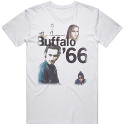 Buffalo 66 Vincent Gallo Poster Film Movie Buff Worn Look Unisex White T Shirt Buffalo 66 Vincent Gallo Poster Film Movie Buff Worn Look Unisex White T Shirt