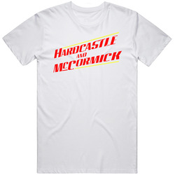 Hardcastle And Mccormick Retro 80s Tv Show Logo Fan Unisex White T Shirt