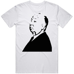 Alfred Hitchcock Unisex White T Shirt Alfred Hitchcock Unisex White T Shirt