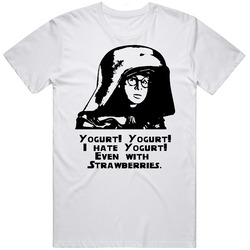 Dark Helmet I Hate Yogurt Spaceballs Unisex White T Shirt Dark Helmet I Hate Yogurt Spaceballs Unisex White T Shirt