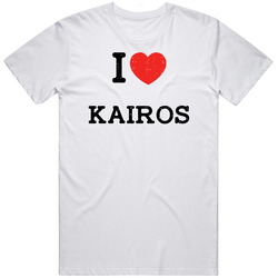 I Love Heart Kairos First Name Worn Look Unisex White T Shirt I Love Heart Kairos First Name Worn Look Unisex White T Shirt