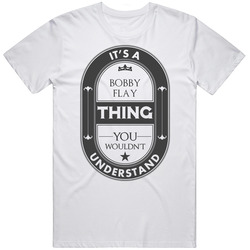 Its A Bobby Flay Thing Beer Template Hollywood Walk Of Fame Unisex White T Shirt